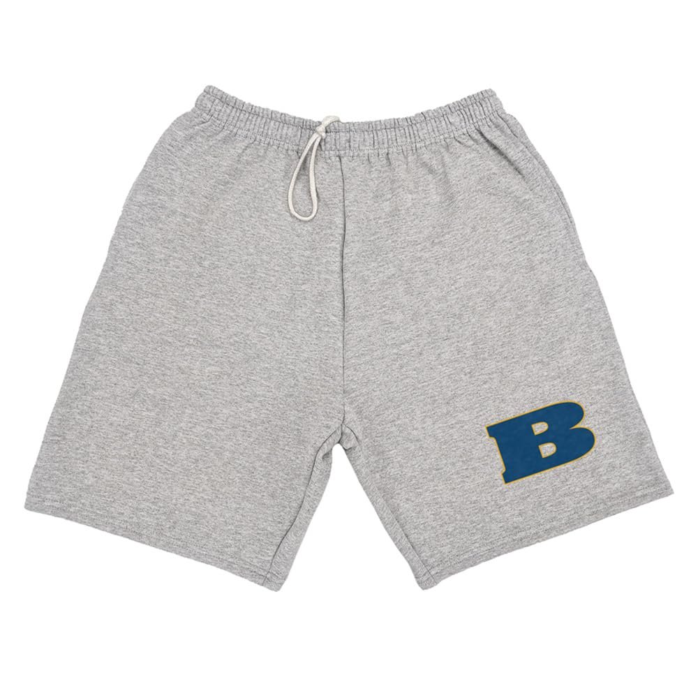Campus Lab Beloit College Mens Sweat Shorts Primary Logo, Athletic Heather, Small