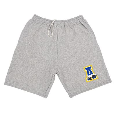 Campus Lab University of Alaska, Fairbanks Mens Sweat Shorts Primary Logo, Athletic Heather, Medium