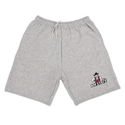 Campus Lab New Mexico State University Mens Sweat Shorts Primary Logo, Athletic Heather, Small