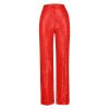 Sequin High Waist Palazzo Pants for Women - Long Culottes Glitter Wide Leg Trousers - Bling Party Clubwear view 3