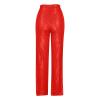 Sequin High Waist Palazzo Pants for Women - Long Culottes Glitter Wide Leg Trousers - Bling Party Clubwear view 4