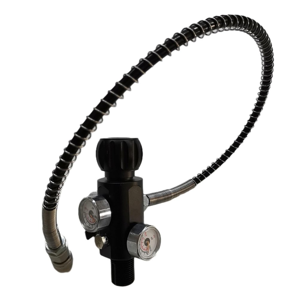 5/8-18UNF, 7/8-14UNF Or M18*1.5 Thread High Pressure Tank Charging Valve 400bar 6000psi Cylinder Air Fill Station Refill Adapter (Size : Black 7-8)