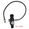 5/8-18UNF, 7/8-14UNF Or M18*1.5 Thread High Pressure Tank Charging Valve 400bar 6000psi Cylinder Air Fill Station Refill Adapter (Size : Black 7-8) view 2