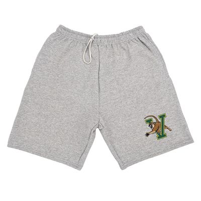 Campus Lab University of Vermont Mens Sweat Shorts Primary Logo, Athletic Heather, Medium