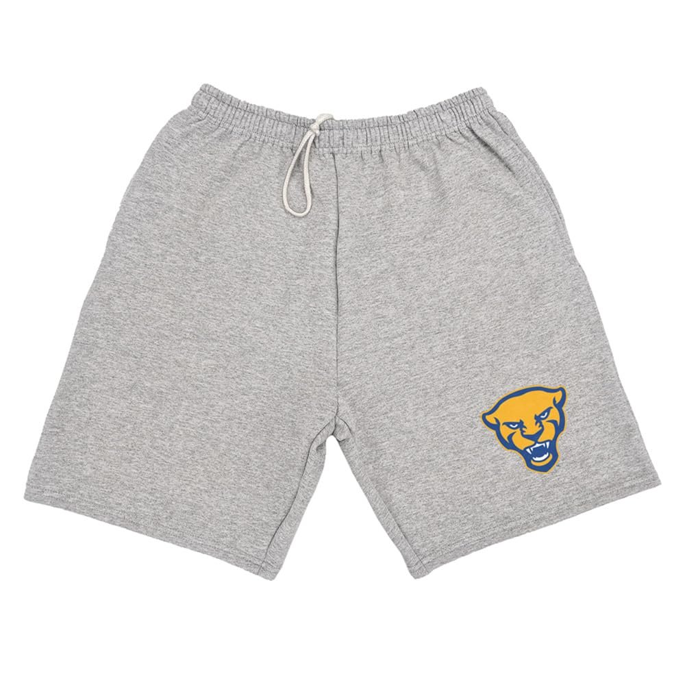 Campus Lab University of Pittsburgh Mens Sweat Shorts, Primary Logo, Athletic Heather, Small