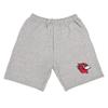 Campus Lab Wesleyan University Mens Sweat Shorts Primary Logo, Athletic Heather, Medium view 1