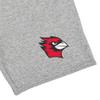 Campus Lab Wesleyan University Mens Sweat Shorts Primary Logo, Athletic Heather, Medium view 2
