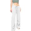 Womens Cargo Pants Parachute Wide Leg Elastic High Waisted Casual Y2k Teen Girls Jogger Pants Trousers Hiking Pants view 2