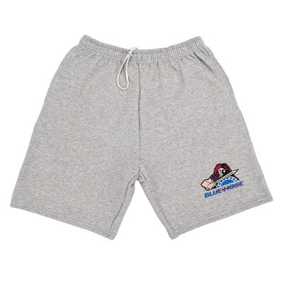 Campus Lab Presbyterian College Mens Sweat Shorts, Primary Logo, Athletic Heather, Large