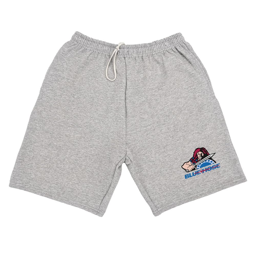Campus Lab Presbyterian College Mens Sweat Shorts, Primary Logo, Athletic Heather, Large