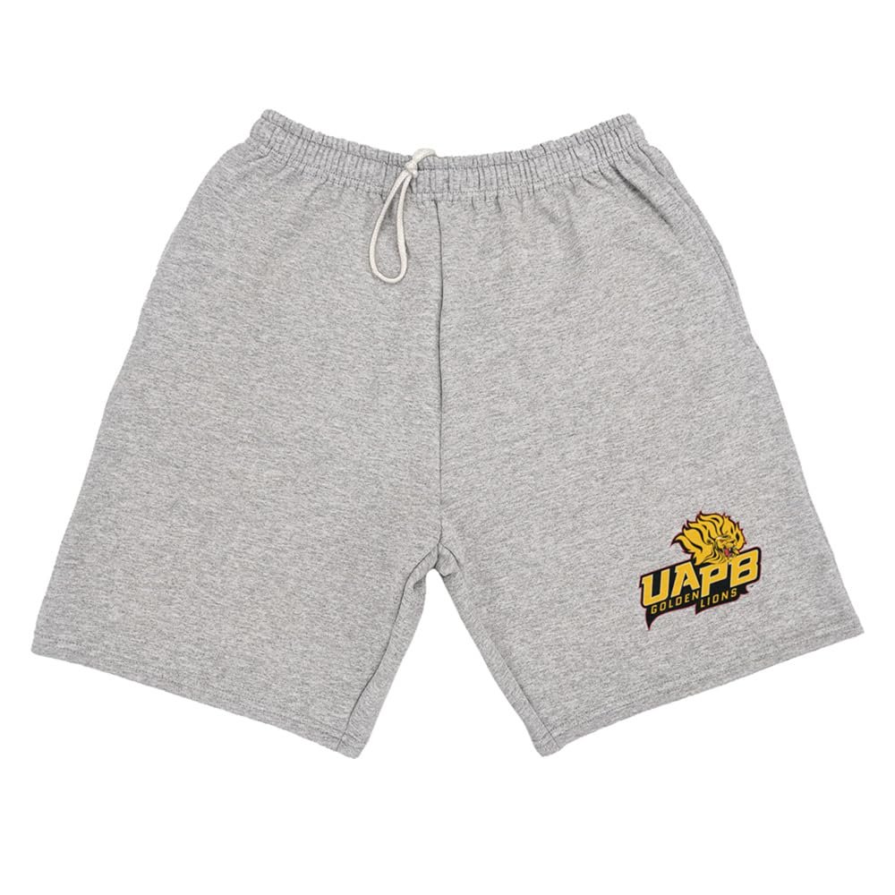 Campus Lab University of Arkansas at Pine Bluff Mens Sweat Shorts, Primary Logo, Athletic Heather, X-Large