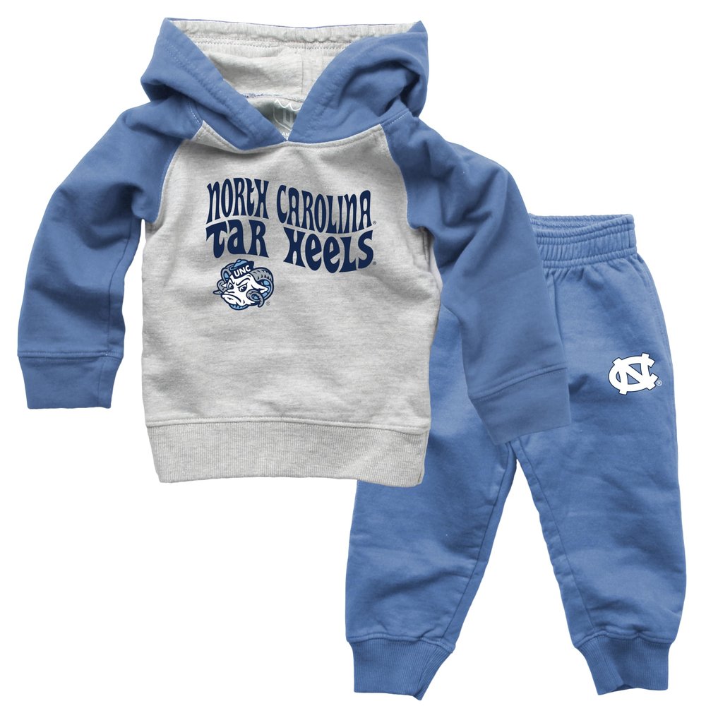 Wes and Willy Infant and Toddler Pant and Hoodie Set (North Carolina Tar Heels, 6M)