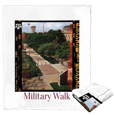 NORTHWEST NCAA Texas A&M Aggies Silk Touch Throw Blanket, 50" x 60", Campus Life