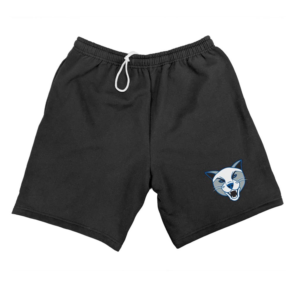 Campus Lab Daemen College Mens Sweat Shorts, Primary Logo, Black, 2X-Large