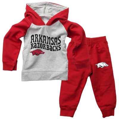 Wes and Willy Infant and Toddler Pant and Hoodie Set (University of Arkansas, 4T)