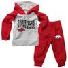 Wes and Willy Infant and Toddler Pant and Hoodie Set (University of Arkansas, 4T) view 1