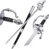 86 cm Length || Full Tang Zorro Sword || 440 Forged Steel Rapier Sword || Zorro Rapier with Scabbard || Fan Merchandise || Movie-Inspired || Collectible Tool || Gift. view 1
