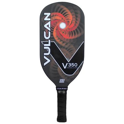 Vulcan | V350 Elongated Pickleball Paddle | Hybrid Performance | Polypropylene Core - Carbon Fiber Surface | Red