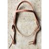 New Herman Oak Harness Leather Western Horse Browband Headstall with Latigo Tie view 2