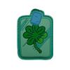 Saspatch Lucky Seven Leaf Clover PVC Morale Patch | Hook & Loop Backing view 1