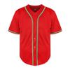 TKJPYWYH Blank Baseball Jersey Button Down Shirts,Men's Hip Hop Plain Short Sleeve Sports T Shirts S-3XL (#Red,Mediuml) view 2