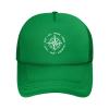 wikjxiz Not All Those Who Wander are Lost Men/Women Adjustable Mesh Hat Dad Hats Summer Baseball Cap Outdoor Sports Caps Green view 2
