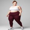 Fabletics Women's Oasis PureLuxe High-Waisted 7/8 Legging, Light Compression, Buttery Soft, XXL-1X, Merlot view 3