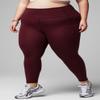 Fabletics Women's Oasis PureLuxe High-Waisted 7/8 Legging, Light Compression, Buttery Soft, XXL-1X, Merlot view 4