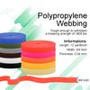 CooBigo Polypropylene Webbing Strap 3/4" Durable Poly Strapping 12 Yards 3/4 inch Wide Webbing Strap for Backbag,Pool Solar Cover,DIY Crafting,Pet Collar,Outdoor Gear view 2