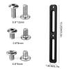 Bike Bottle Cage Adapter with 6pcs Screws and 1 Screwdriver, Adjustable 2-Slot Bike Water Bottle Bracket Adapter Bicycle Bottle Cage Mount Accessories view 2