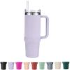 Uvafly Silicone Boot for Stanley Cup Bottom Protector Sleeve Accessories for 40oz Tumbler (Purple) view 1