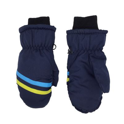 Kids Winter Snow Ski Mittens Children Fleece Inner aterproof Outdoor Sports Snowboard Gloves for Boys Girls (Navy, 3-5 Years)