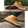 Men's Warm Snow Boots, Waterproof Fur Lined Ankle Boots Winter Booties, Cold Weather Outdoor Hiking Shoes Men's Fashion Winter Boots (Color : Yellow, Size : 12) view 2