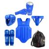 WESING Kids MMA Gear Set 6PCS Sanda Gear Set for Boys 3-12 Years (XS(50-55in, 55-66lb), Blue) view 1