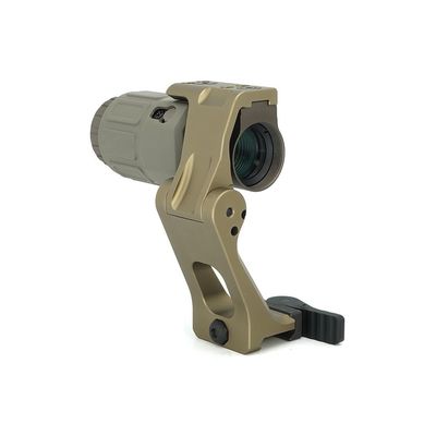 G33 3X Magnifer Scope and FTC QD Mount Combo at 2.91" Centerline Height,Quick Release & Flip-to-Center,Tan