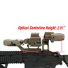 G33 3X Magnifer Scope and FTC QD Mount Combo at 2.91" Centerline Height,Quick Release & Flip-to-Center,Tan view 3