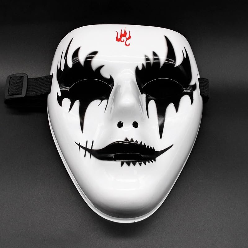 VAZZIC Mask Joker Bar Hip Hop Hand Painted Mask Death Ball Halloween