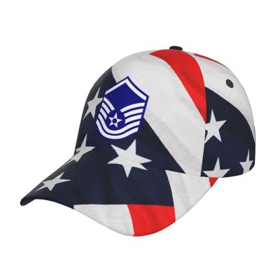 Air Force Master Sergeant 1st SGT Diamond Rank Hat Adjustable Baseball Cap for Men Women Dad Hat Black