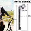 WEEROCK Bike Stem 22.2mm Aluminium Alloy Gooseneck Shape Bicycle Stem, Sliver view 2