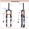 BUCKLOS 29inch MTB QR Straight Remote Air Damping Suspesion Fork & Top Cap Star nut view 3