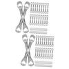 DOITOOL 40pcs Kayak Handles with Screws Stainless Steel Pad for Canoe and Boat Rigging Compact and Easy to Install for Tie Down and Anchoring view 1