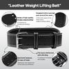 Leather Weight Lifting Belt for Women and Girl 4 Inches Padded Lumbar Support Belt for Workout Training with Adjustable Buckle view 3