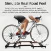 DIYTuning Bike Rollers 700c Road Folding Bike 16-29" Size Adjustable Trainer Stand Foldable Indoor Home Cycling Rack Mountain Bicycle Roller with Resistance for MTB Road Bike Exercise Fitness Black view 4