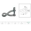 DBMIMPORTERS 3/16" Stainless Steel 316 Twisted Shackle Screw Pin,520 Lb WLL Marine Grade view 4