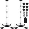 VEITHI Boat Cover Support Poles Heavy Duty 2 Pack,21 to 58 Aluminum Pontoon Telescoping Boat Cover Support System with Metal Cross Base and Adjustable Strap - Black view 1