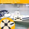 VEITHI Boat Cover Support Poles Heavy Duty 2 Pack,21 to 58 Aluminum Pontoon Telescoping Boat Cover Support System with Metal Cross Base and Adjustable Strap - Black view 2