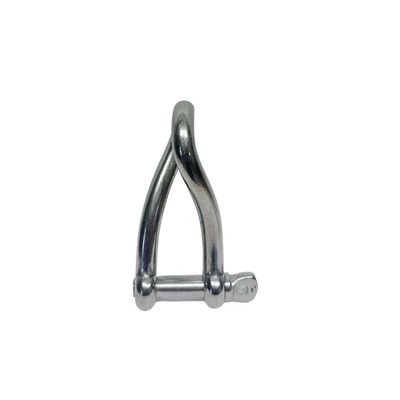 DBMIMPORTERS 15/32" Stainless Steel 316 Twisted Shackle Screw Pin,1500 Lb WLL Marine Grade