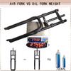 BUCKLOS 26 x 4.0 inch Fat Tire MTB Air Double Crown Suspension Fork & 44-56mm Black Headset view 4