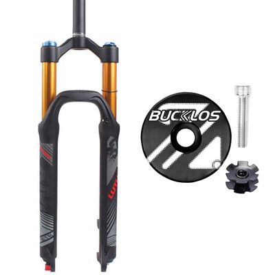 BUCKLOS 26inch MTB QR Crown Air Suspesion Fork & Top Cap Star nut