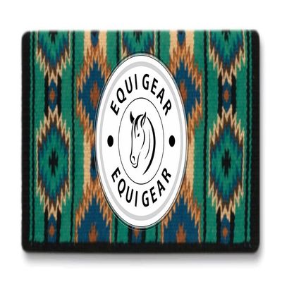 EQUIGEAR Horse Western Show Saddle pad/New Zealand Wool Western Saddle Blanket Top Wool Pad Sensor Flex (Customization Available) O7 (34x40)
